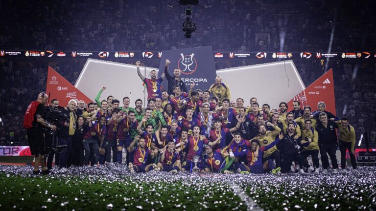 El Barcelona aplastó al Real Madrid y se impuso 5-2 en la final de la Supercopa de España