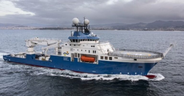 Tras la pausa por fallas técnicas y el regreso a puerto del buque, se reanuda la investigación del fondo del mar uruguayo